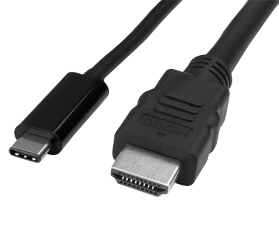 Cable Type C HDMI 6ft front angle